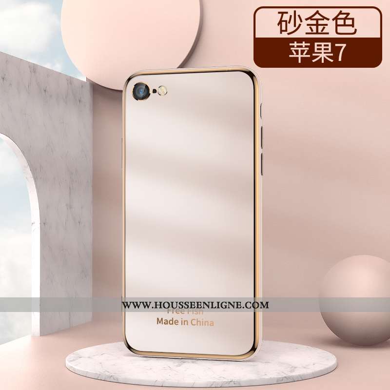 Étui iPhone 7 Personnalité Créatif Tendance Simple Téléphone Portable Légère Difficile Rouge