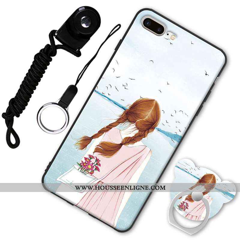 Étui iPhone 7 Plus Fluide Doux Protection Tendance Rouge Coque Téléphone Portable