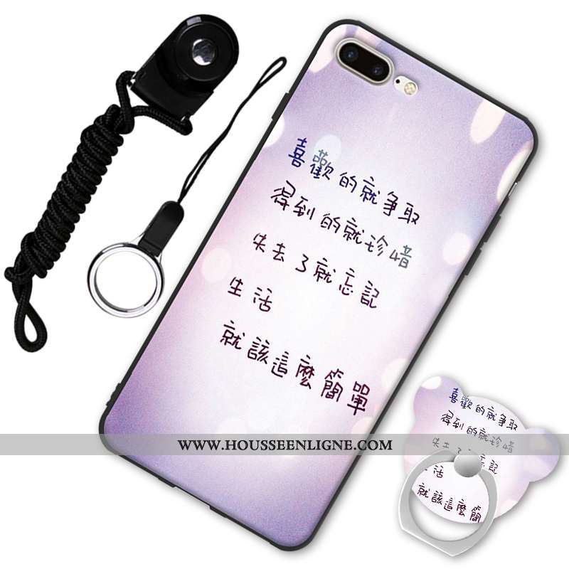 Étui iPhone 7 Plus Fluide Doux Protection Tendance Rouge Coque Téléphone Portable