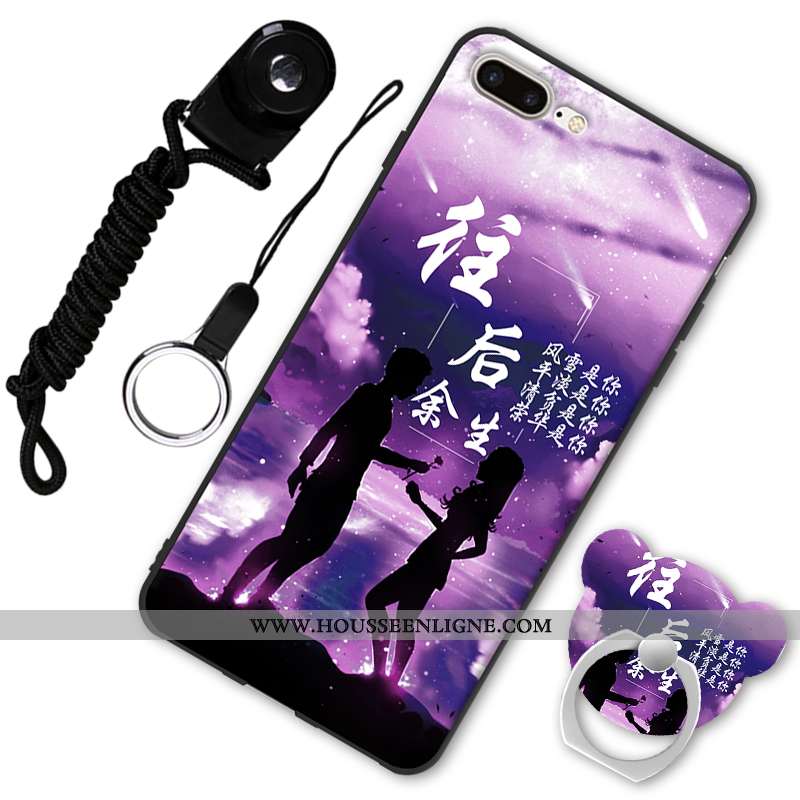 Étui iPhone 7 Plus Fluide Doux Protection Tendance Rouge Coque Téléphone Portable