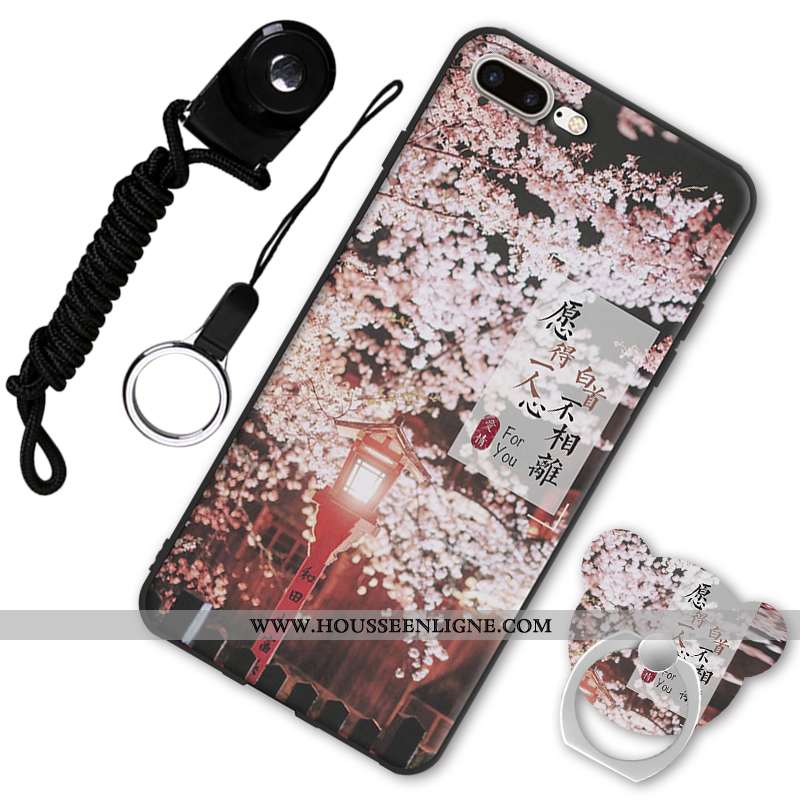 Étui iPhone 7 Plus Fluide Doux Protection Tendance Rouge Coque Téléphone Portable