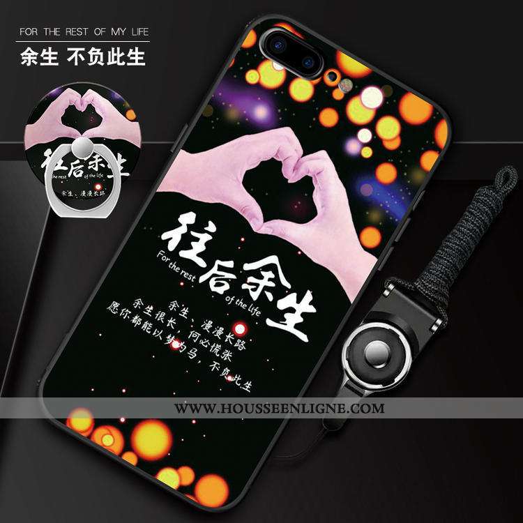 Étui iPhone 7 Plus Ornements Suspendus Charmant Fluide Doux Rose Téléphone Portable Coque