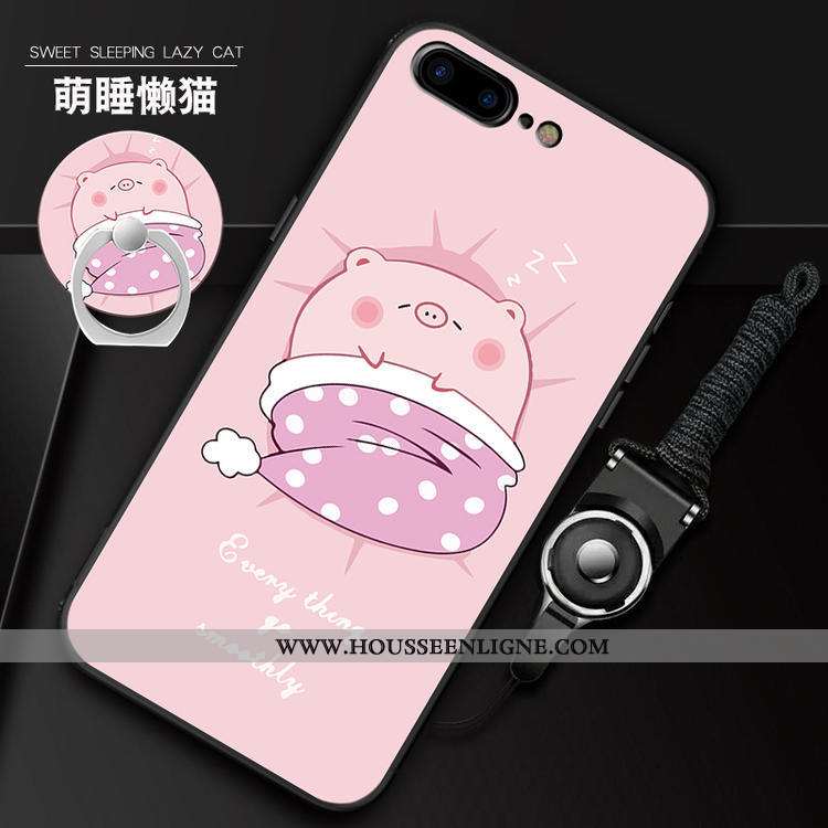 Étui iPhone 7 Plus Ornements Suspendus Charmant Fluide Doux Rose Téléphone Portable Coque