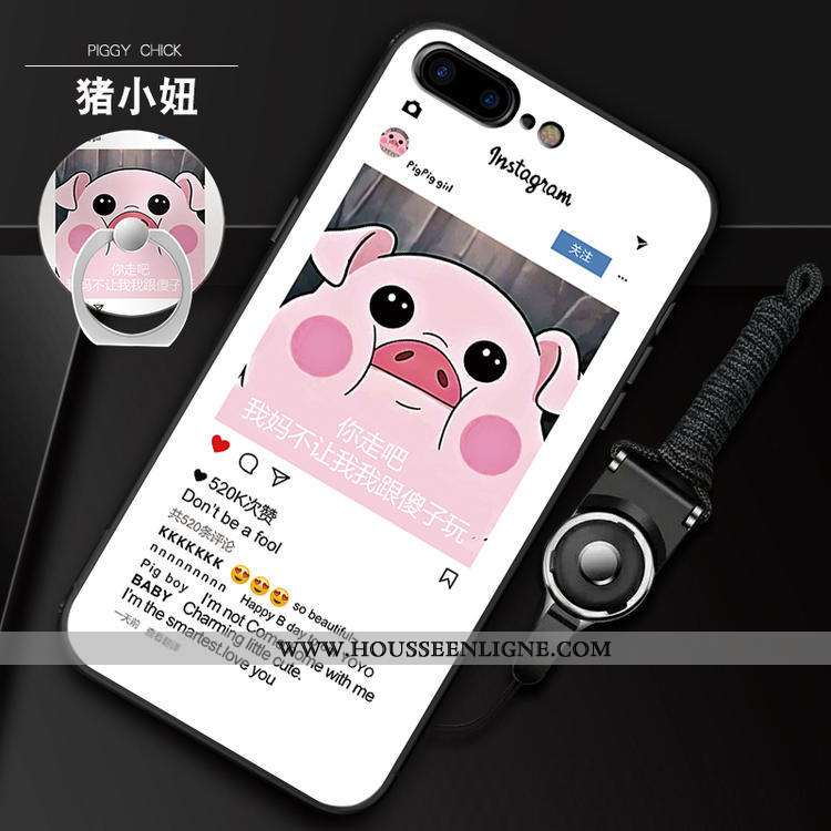 Étui iPhone 7 Plus Ornements Suspendus Charmant Fluide Doux Rose Téléphone Portable Coque