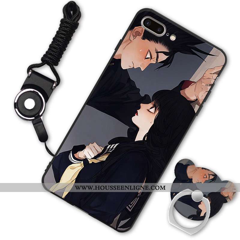 Étui iPhone 7 Plus Ornements Suspendus Dessin Animé Téléphone Portable Tendance Charmant Silicone Bl