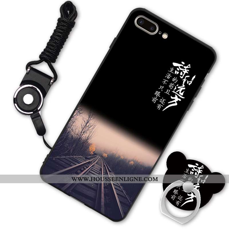 Étui iPhone 7 Plus Ornements Suspendus Dessin Animé Téléphone Portable Tendance Charmant Silicone Bl