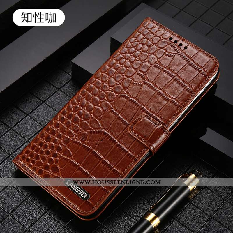 Étui iPhone 7 Plus Protection Luxe Luxe Cuir Clamshell Carte Marron