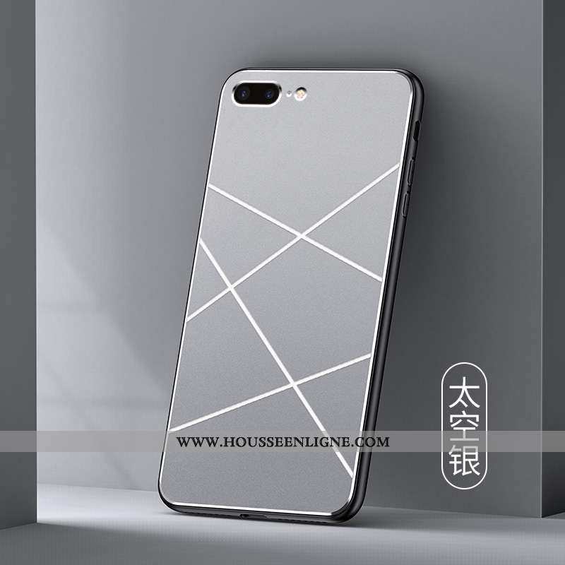 Étui iPhone 7 Plus Protection Métal Mode Pu Téléphone Portable Tendance Verte