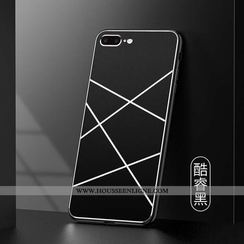 Étui iPhone 7 Plus Protection Métal Mode Pu Téléphone Portable Tendance Verte
