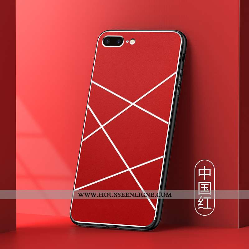 Étui iPhone 7 Plus Protection Métal Mode Pu Téléphone Portable Tendance Verte