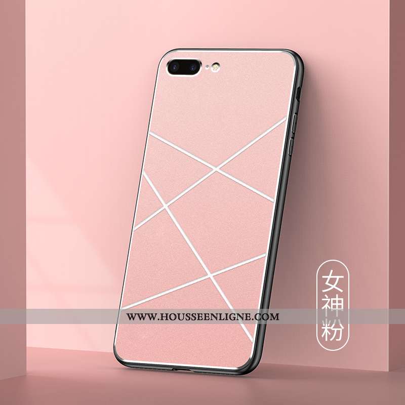 Étui iPhone 7 Plus Protection Métal Mode Pu Téléphone Portable Tendance Verte
