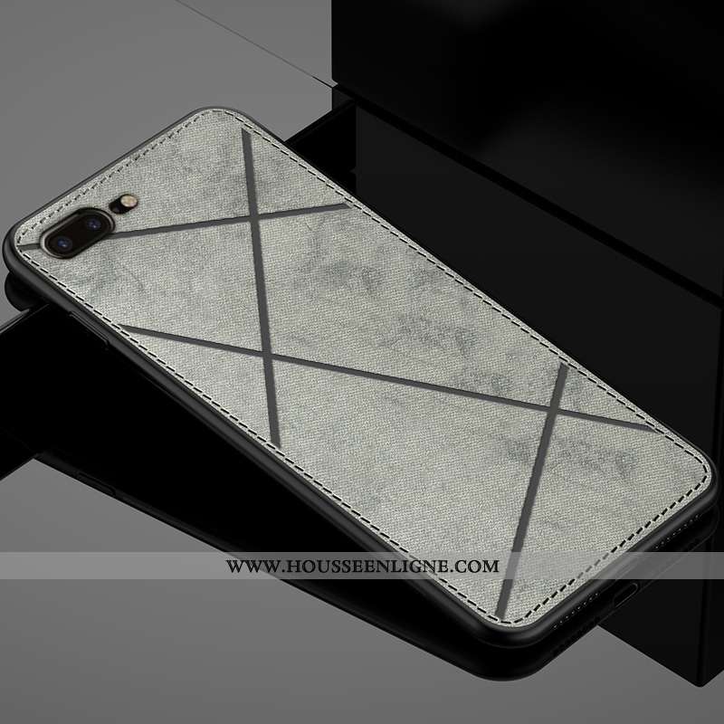 Étui iPhone 7 Plus Protection Ultra Tout Compris Modèle Fleurie Antidérapant Tissu Incassable Bleu