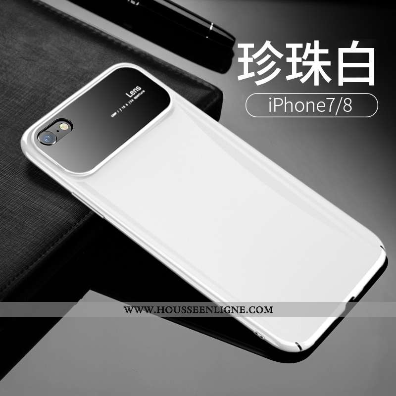 Étui iPhone 7 Transparent Personnalité Blanc Incassable Tout Compris Verre Créatif Blanche