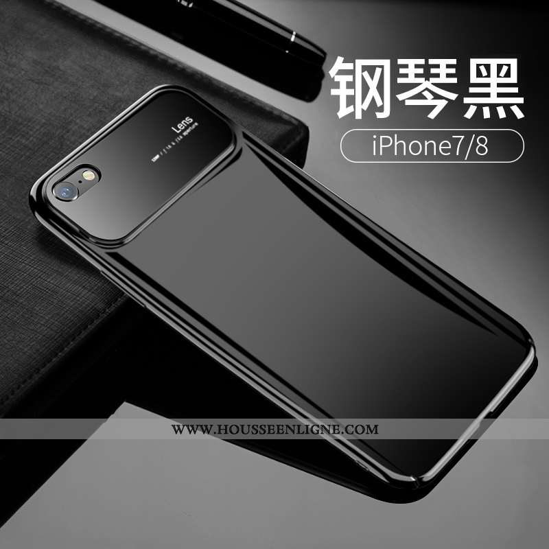 Étui iPhone 7 Transparent Personnalité Blanc Incassable Tout Compris Verre Créatif Blanche
