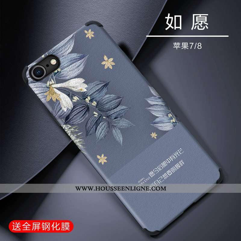 Étui iPhone 7 Ultra Tendance Coque Tout Compris Nouveau Légère Fluide Doux Verte