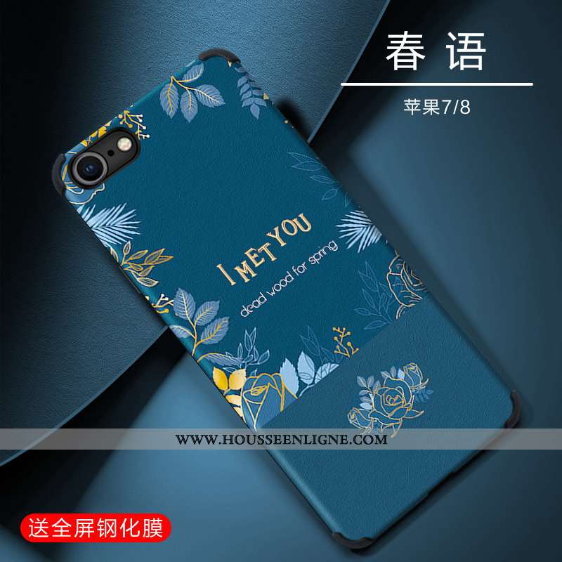 Étui iPhone 7 Ultra Tendance Coque Tout Compris Nouveau Légère Fluide Doux Verte