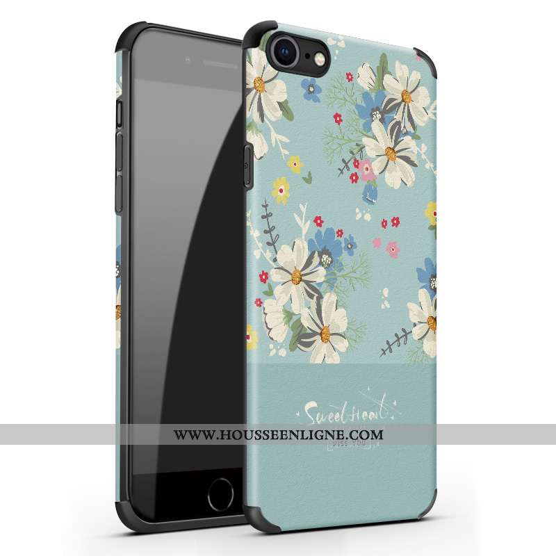 Étui iPhone 7 Ultra Tendance Coque Tout Compris Nouveau Légère Fluide Doux Verte