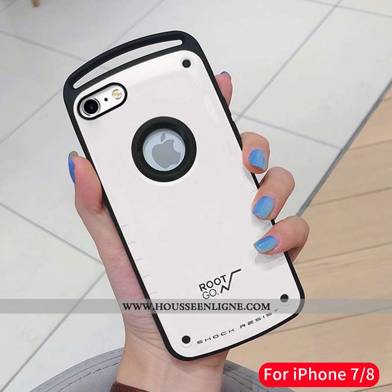 Étui iPhone 7 Ultra Tendance Luxe Net Rouge Coque Nouveau Silicone Noir