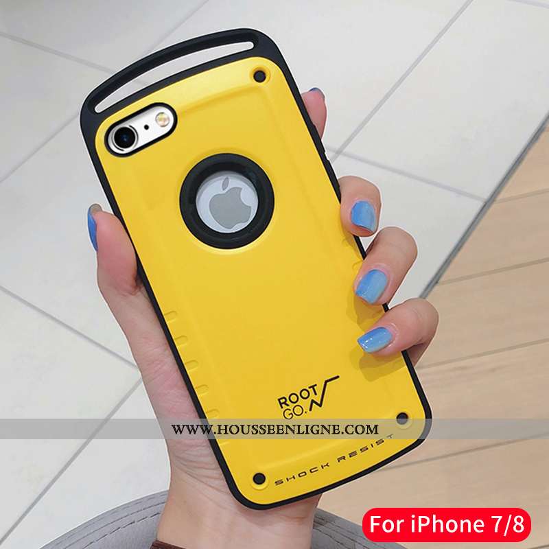 Étui iPhone 7 Ultra Tendance Luxe Net Rouge Coque Nouveau Silicone Noir