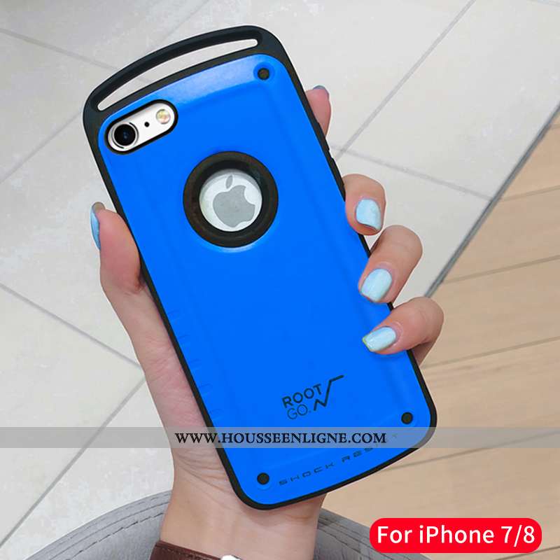 Étui iPhone 7 Ultra Tendance Luxe Net Rouge Coque Nouveau Silicone Noir