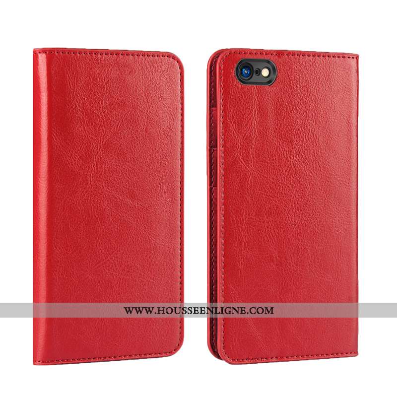 Étui iPhone 8 Cuir Véritable Cuir Luxe Qualité Bovins Bleu Coque
