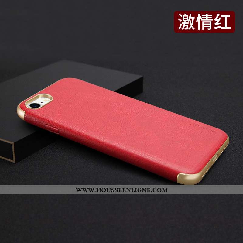 Étui iPhone 8 Fluide Doux Protection Business Incassable Bleu Marin Nouveau Tout Compris Bleu Foncé