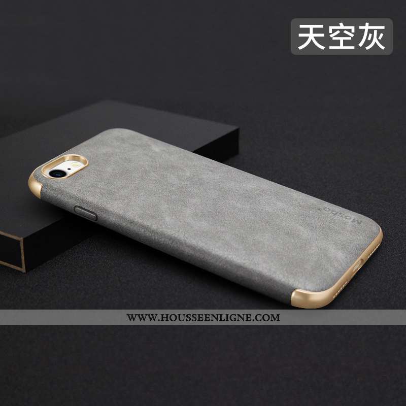 Étui iPhone 8 Fluide Doux Protection Business Incassable Bleu Marin Nouveau Tout Compris Bleu Foncé