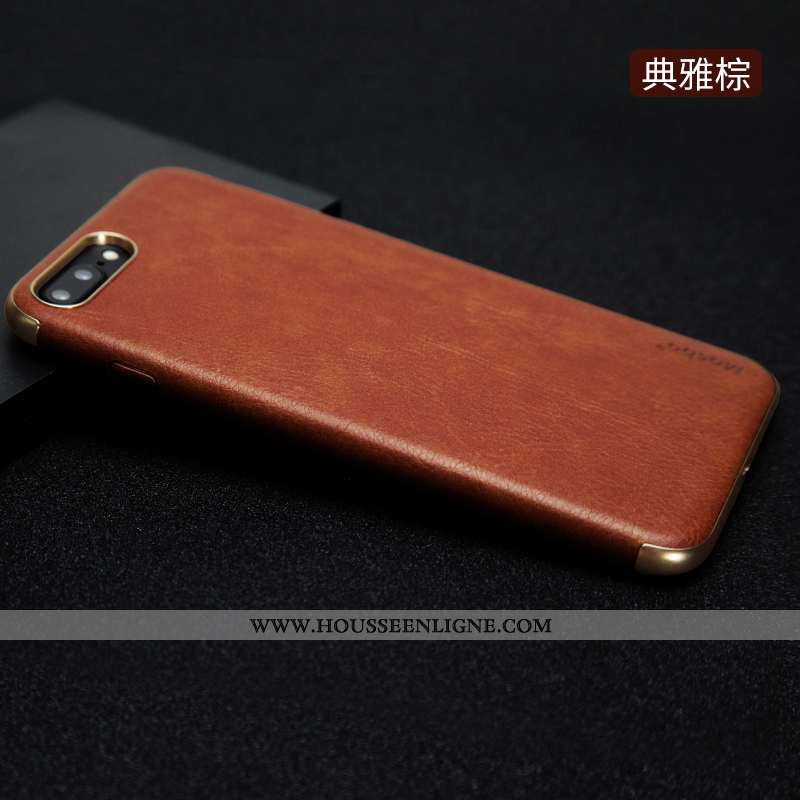 Étui iPhone 8 Fluide Doux Protection Business Incassable Bleu Marin Nouveau Tout Compris Bleu Foncé