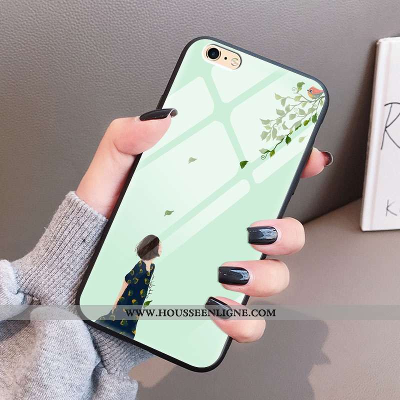 Étui iPhone 8 Fluide Doux Verre Blanc Tempérer Légère Coque Net Rouge Blanche