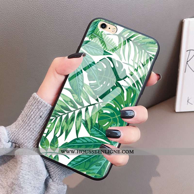 Étui iPhone 8 Fluide Doux Verre Blanc Tempérer Légère Coque Net Rouge Blanche