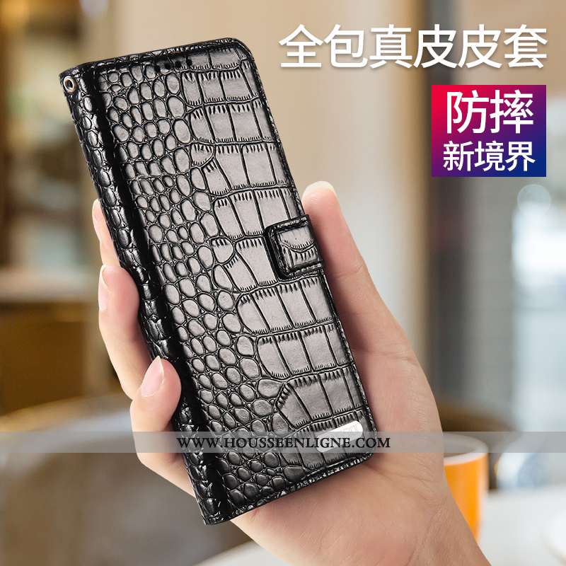 Étui iPhone 8 Plus Cuir Protection Coque Incassable Carte Tout Compris Marron