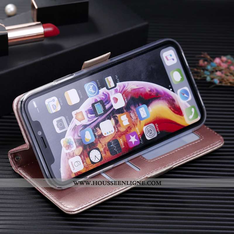 Étui iPhone 8 Plus Cuir Protection Incassable Fermeture Éclair Personnalité Luxe Créatif Violet