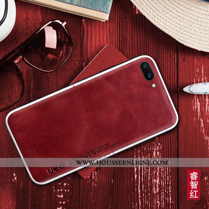 Étui iPhone 8 Plus Cuir Véritable Ultra Protection Coque Téléphone Portable Ornements Suspendus Bleu
