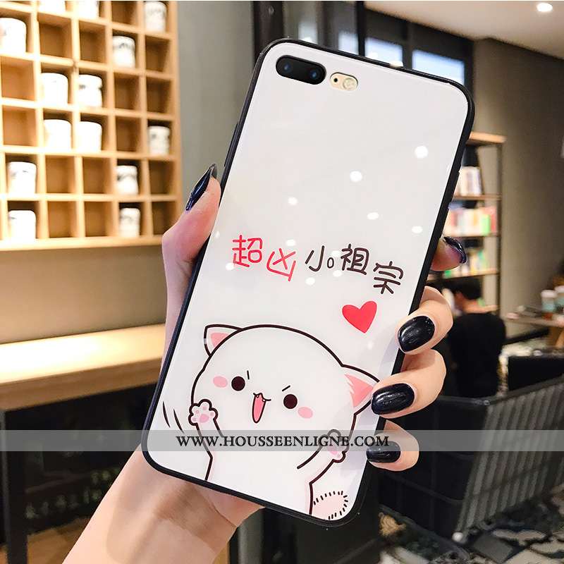 Étui iPhone 8 Plus Dessin Animé Charmant Tendance Net Rouge Créatif Petit Blanc Blanche
