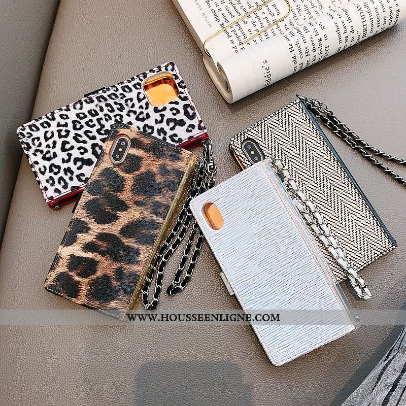 Étui iPhone 8 Plus Luxe Chaîne Silicone Incassable Tendance Protection Jaune