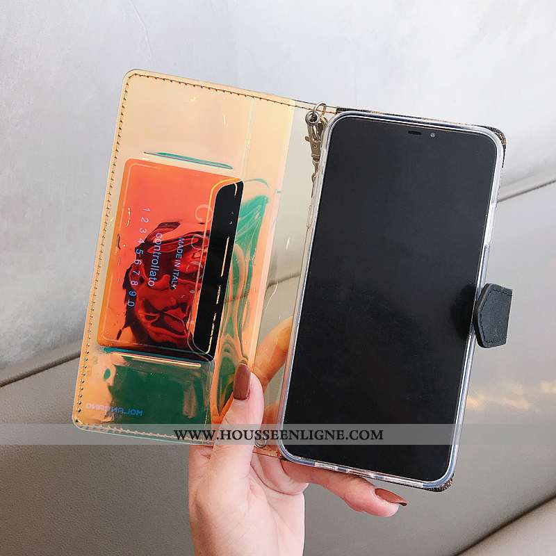 Étui iPhone 8 Plus Luxe Chaîne Silicone Incassable Tendance Protection Jaune