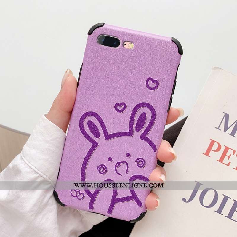 Étui iPhone 8 Plus Modèle Fleurie Fluide Doux Soie Mulberry Coque Téléphone Portable Cuir Net Rouge