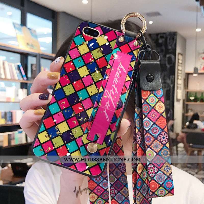 Étui iPhone 8 Plus Ornements Suspendus Multicolore Tout Compris Incassable Coque Téléphone Portable 