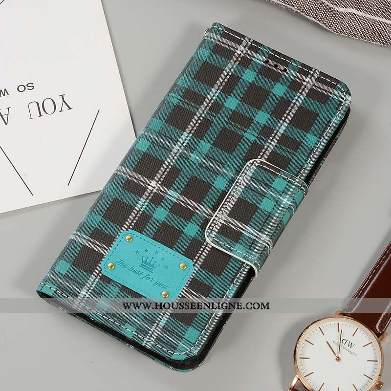 Étui iPhone 8 Plus Silicone Mode Téléphone Portable Élégant Britanique Tendance Simple Bleu