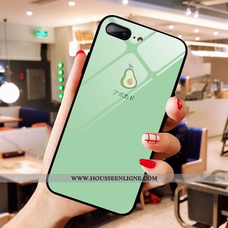 Étui iPhone 8 Plus Verre Jaune Téléphone Portable Petit Vert Bovins Net Rouge