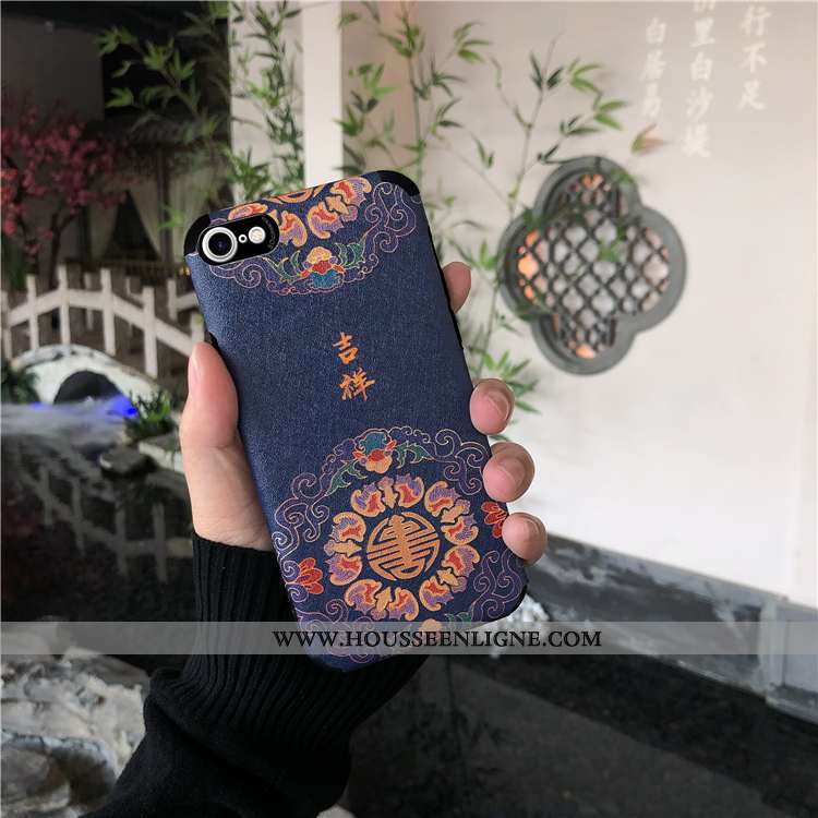 Étui iPhone 8 Protection Ornements Suspendus Téléphone Portable Luxe Incassable Rouge Tout Compris