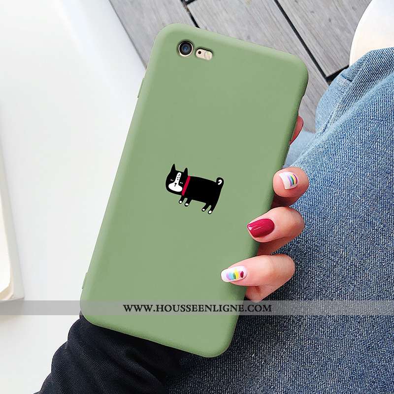 Étui iPhone 8 Protection Personnalité Net Rouge Tout Compris Téléphone Portable Silicone Verte