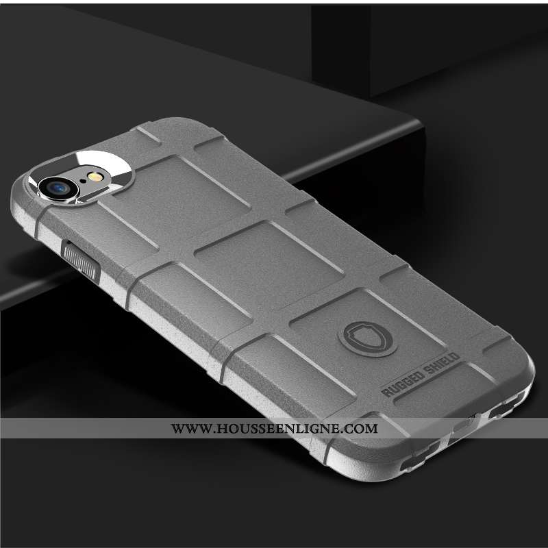 Étui iPhone 8 Protection Tendance Téléphone Portable Fluide Doux Épaissir Bleu Marin Bleu Foncé