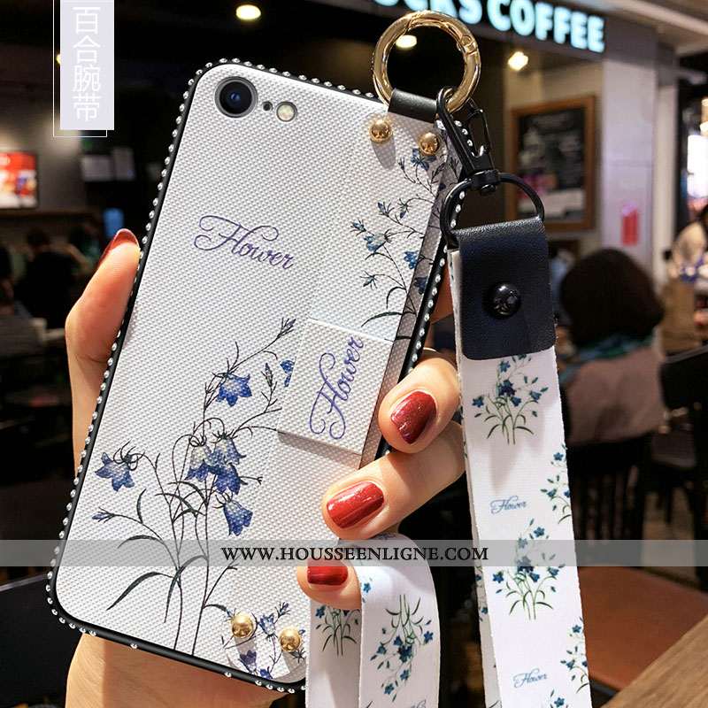 Étui iPhone 8 Tendance Fluide Doux Tout Compris Incassable Frais Coque Rouge
