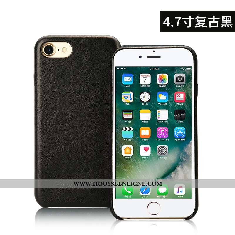 Étui iPhone 8 Ultra Légère Coque Protection Personnalité Tout Compris Marron