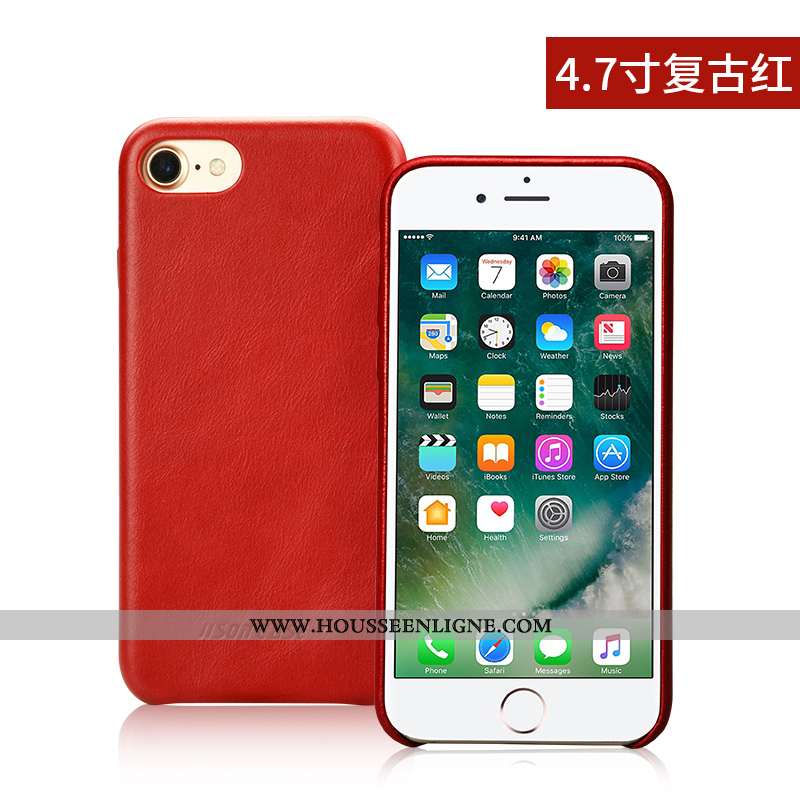 Étui iPhone 8 Ultra Légère Coque Protection Personnalité Tout Compris Marron