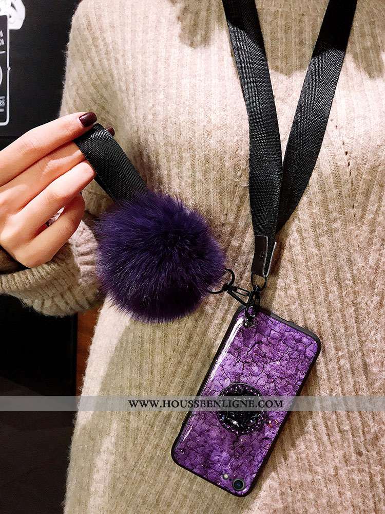 Étui iPhone 8 Ultra Tendance Violet Rouge Fluide Doux Protection
