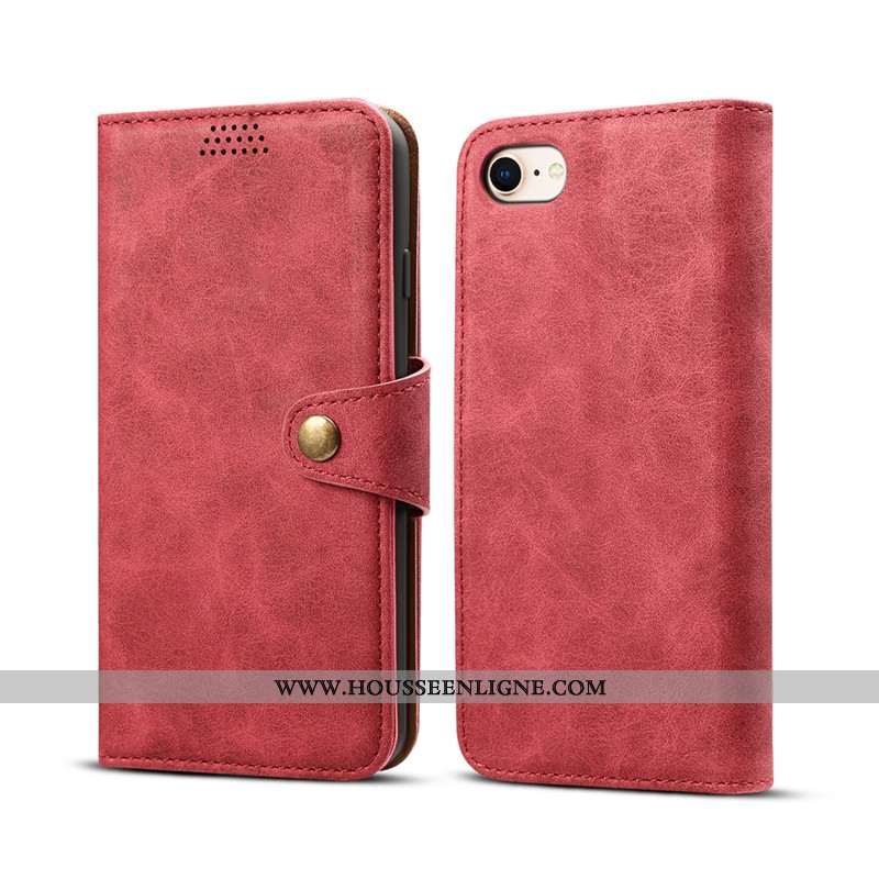 Étui iPhone Se (nouveau) Cuir Protection Coque Téléphone Portable Clamshell Gris Nouveau