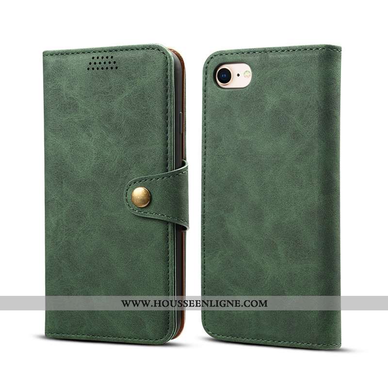 Étui iPhone Se (nouveau) Cuir Protection Coque Téléphone Portable Clamshell Gris Nouveau