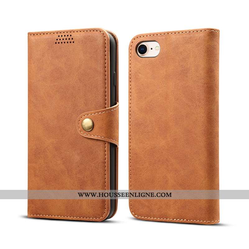 Étui iPhone Se (nouveau) Cuir Protection Coque Téléphone Portable Clamshell Gris Nouveau